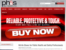 Tablet Screenshot of phs-products.com